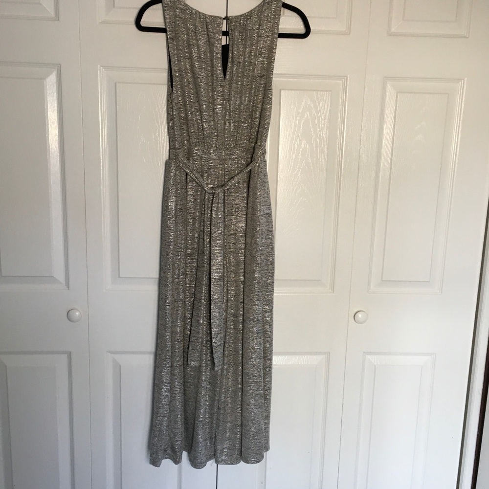 NWOT Meadow Rue Alchemist Metallic Jumpsuit Anthro - Picture 4 of 7